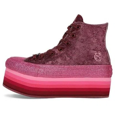 Converse (wmns)  Miley Cyrus X Chuck Taylor All Star Platform Hi 'dark Burgundy' In Multi