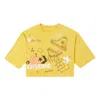 Converse (wmns)  Notebook Doodle Os Crop Tee Gold Straw Yellow