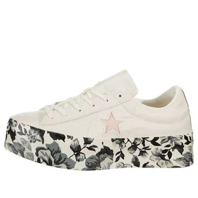 Converse (wmns)  One Star Platform Ox Canvas Shoes White/black/pink