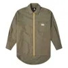 Converse (wmns)  Pocket Oversized Woven Shirt 'olive Green'