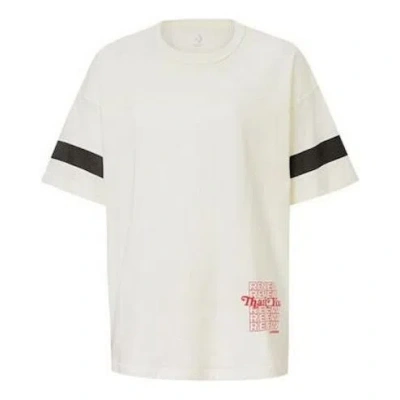 Converse (wmns)  Renew Alphabet Printing Short Sleeve White