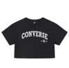 Converse (wmns)  Retro Chuck Cropped T-shirt 'black'