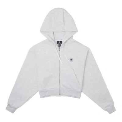 Converse (wmns)  Retro Chuck Full Zip Hoodie 'grey' In Multi