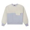 Converse (wmns)  Splicing Lamb's Wool Round Neck Pullover Milk White Hoodie In Multi