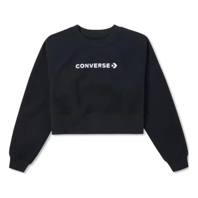 CONVERSE (WMNS) CONVERSE STRIP WORDMARK CREW 'BLACK'