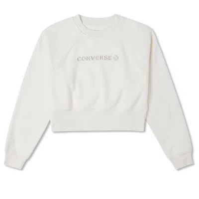 Converse (wmns)  Strip Wordmark Fleece Crew 'white'