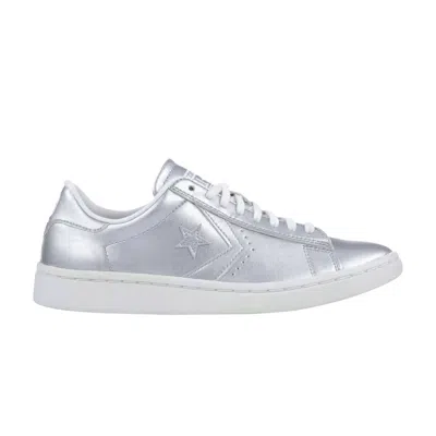 Pre-owned Converse Wmns Pro Leather Low 'silver' | Kid's Size 5