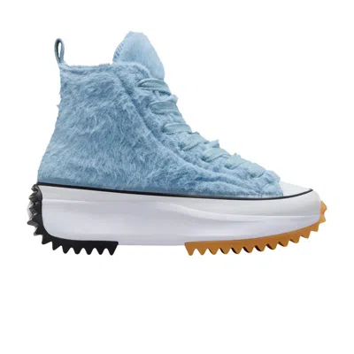 Pre-owned Converse Wmns Run Star Hike Platform High 'faux Fur - Out Of The Blue' | Women's Size 6