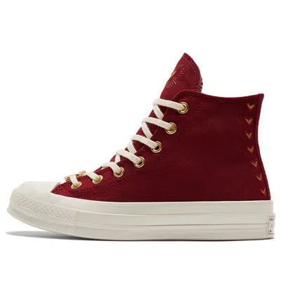 Converse (wmns) Chuck Taylor All Star 70 Hi 'valentine's Day Hearts 2023' In Burgundy