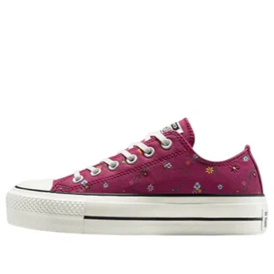 Converse (wmns) Chuck Taylor All Star Floral Patchwork 'sporty Berry' In Pink
