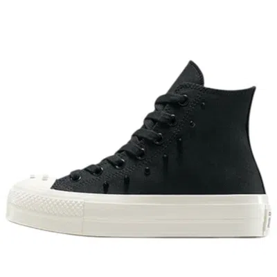 Converse (wmns) Chuck Taylor All Star Lift Platform Spikes 'black Vintage White' In Multi