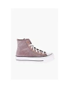 Converse All Star Chuck Taylor 4cm Glittered High-top Sneakers In Pink