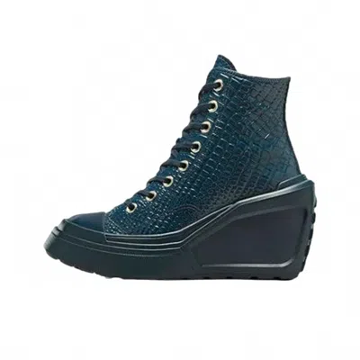 Converse Women's Chuck 70 De Luxe Wedge Hi Sneakers In Dark Blue In Multi