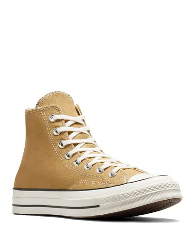 Converse Tan Chuck 70 High Top Sneakers In Toadstool Tan/egret/black