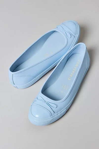 Converse Women's Chuck Taylor All Star Dainty Ballerina Patent Leather Ballet Flat In Blue Supermoon/blue Sup