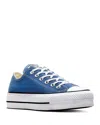 Converse Women's Chuck Taylor All Star Lift Platform Sneakers In Armor Blue/white/black