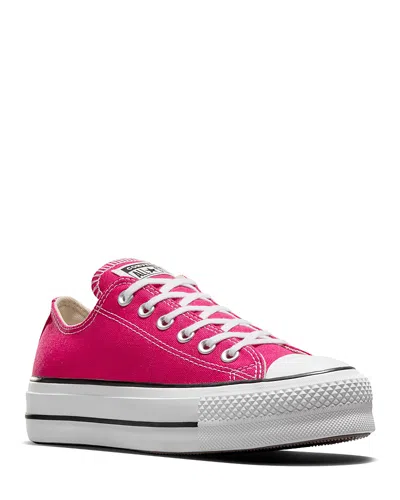 Converse Women's Chuck Taylor All Star Lift Platform Sneakers In Cerise Pink/white/black