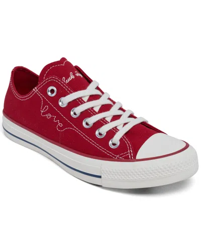 Converse Chuck Taylor All Star Ox Valentines Sneakers In Red