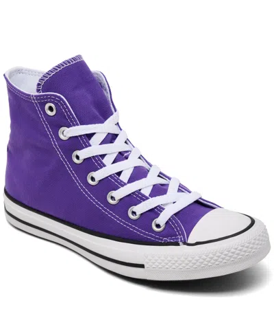 Converse Women's Chuck Taylor High Top Sneakers From Finish Line In White