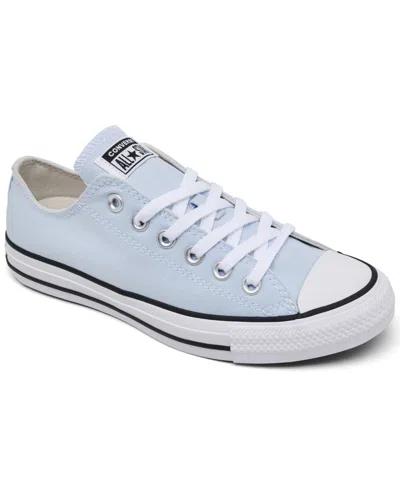 Converse Women's Chuck Taylor Ox Low Top Casual Sneakers From Finish Line In Blue Supermoon