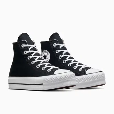 Converse Women's  Chuck Taylor All Star 560845c Womens Black White Canvas Platform Shoes