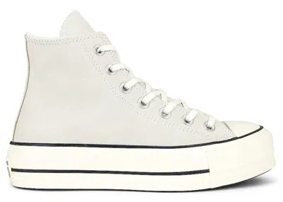 Pre-owned Converse Women's  Chuck Taylor All Star Hi Platform Cold Fusion Sneakers In Egret/black