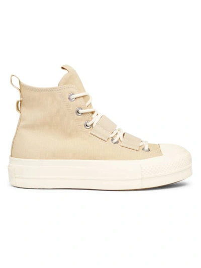 Converse Women's Play On Utility Lift High-top Sneakers In Nutty Granola Egret