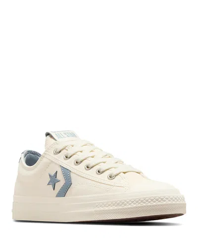 Converse Women's Star Player 76 Sneakers In Egret/egret/wet Stone
