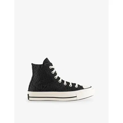 Converse Womens All Star Hi 70 Canvas Trainers Black Egret Total Eclips In Multi