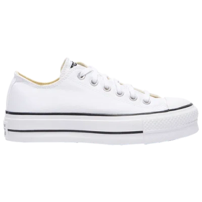 Converse Womens  All Star Platform Low Top In White/black