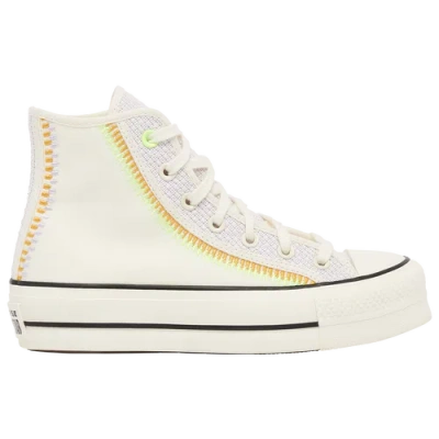Converse Womens  Chuck Taylor All Star Lift Hi In Egret/thriftshop