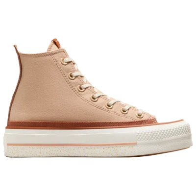 Converse Womens  Chuck Taylor All Star Lift Platform Chai Latte In Beige/brown