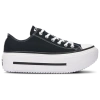 Converse All Star Fabric Ctas Lift Low-top Sneakers With Sole 3cm In Black