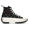 Converse Black Run Star Hike Platform Cherries High Top Sneakers In Red/black