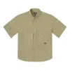 Converse Wordmark Utility Shirt 'mossy Sloth' In Brown