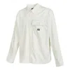 Converse Woven Long Sleeve Button Down Shirt 'white'