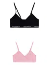 Converse Wrap Bralette (pack Of Two) In Multi