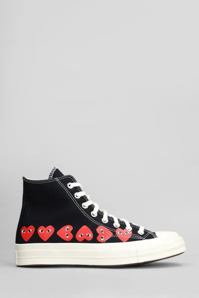 Converse X Comme Des Garãons Play Chuck 70 Cdg High Sneakers In Black