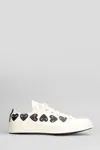 Converse X Comme Des Garãons Play Chuck 70 Cdg Low Sneakers In Beige