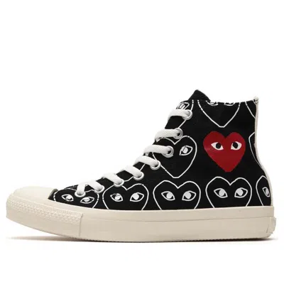 Converse X Comme Des Garcons Play Chuck 70 Hi Heart Print 'black'