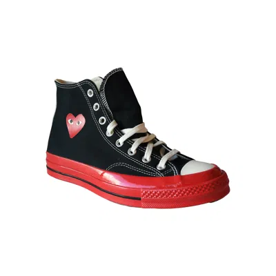 Converse X Comme Des Garcons Play Chuck 70 High Top Sneaker Red Sole Black