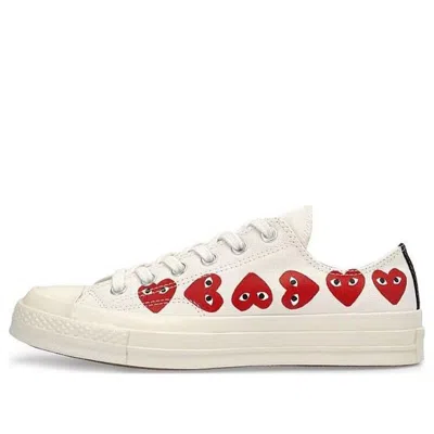 CONVERSE CONVERSE X COMME DES GARCONS PLAY CHUCK 70 LOW MULTI HEART 'WHITE RED'