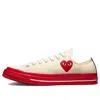 Converse X Comme Des Garcons Play Chuck 70 Low 'pristine Red' In Multi