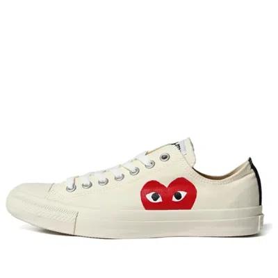 Converse X Comme Des Garcons Play Chuck 70 Low 'white Red' In Multi