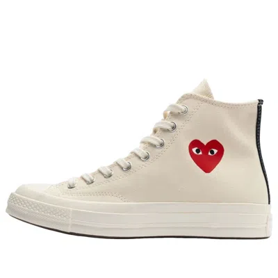 Converse X Comme Des Garcons Play Chuck Taylor All Star 70 Hi 'single Heart Milk' In Multi