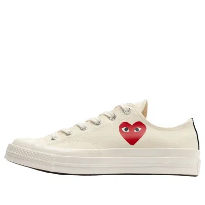 Converse X Comme Des Garcons Play Chuck Taylor All Star 70 Ox 'single Heart Milk' In Multi