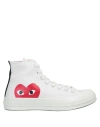 Converse X Comme Des Garçons Play Man Sneakers White Size 9 Textile Fibers