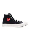 Converse X Comme Des Garçons Play Woman Sneakers Black Size 9.5 Textile Fibers In Black