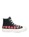 Converse X Comme Des Garçons Play Converse X Comme Des Garcons Play Hi Top Hi Top Sneaker In Black