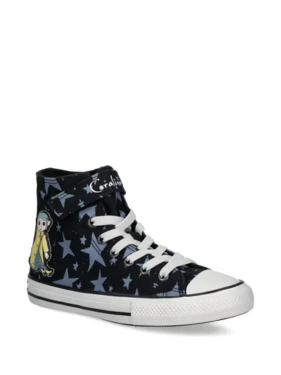 Converse Kids' X Coraline Star Button High-top Sneakers In Black